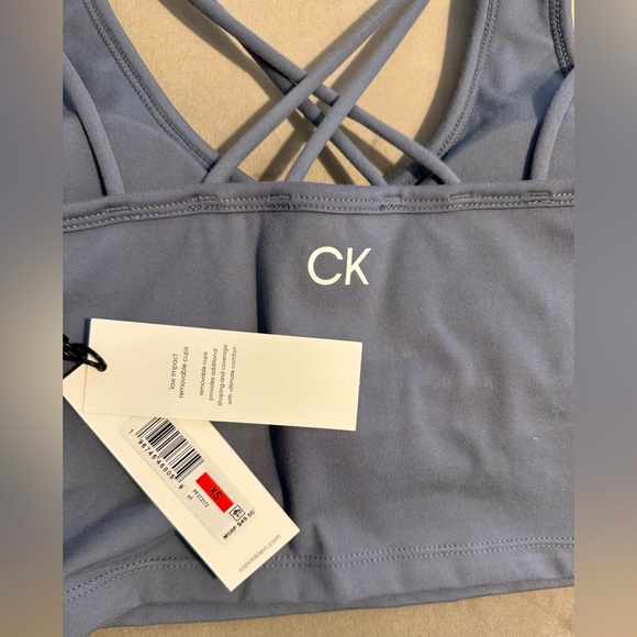 Calvin Klein Performance Strappy Longline Sports Bra XS - Picture 4 of 8